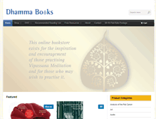 Tablet Screenshot of dhammabooks.com